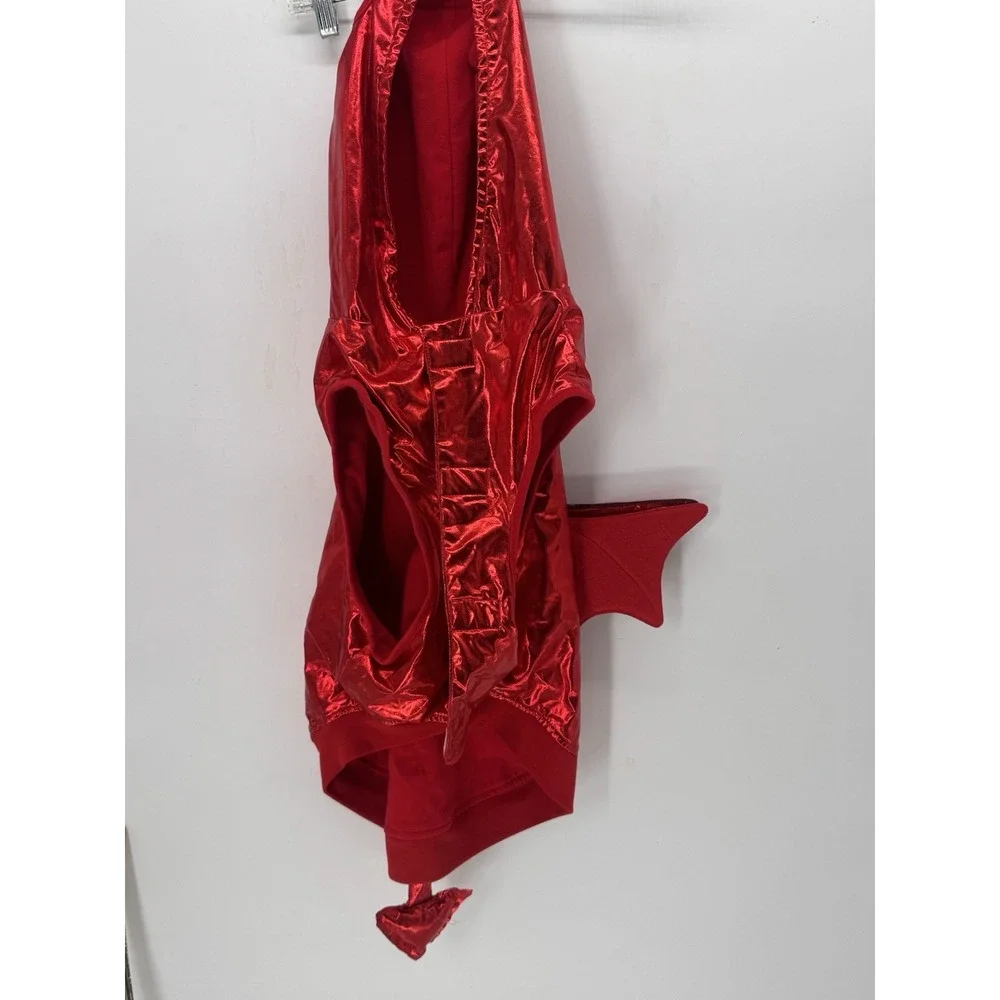 Party Dog Cat Pet Metallic RED DEVIL Costume Outfit Size Xl ADORABLE